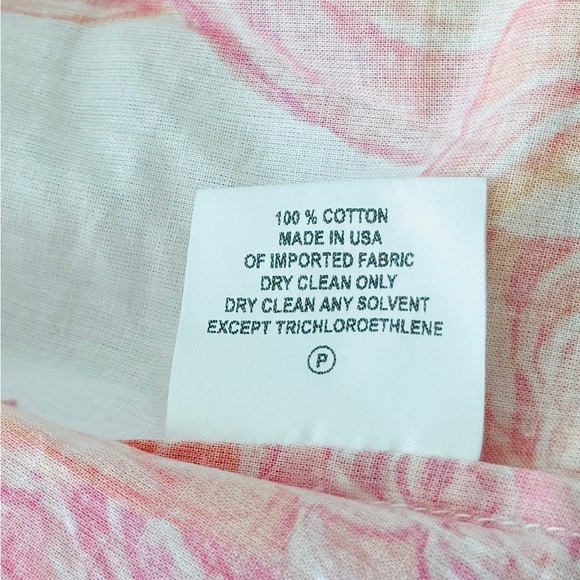 Aula Von Auersperg Floral Button Front Blouse Cotton Shirt Medium NWT - Picture 6 of 6